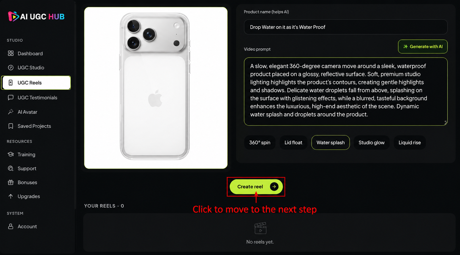 AI-UCG-Hub-Demo-8-create